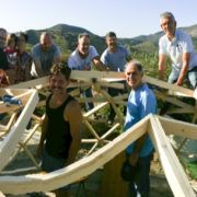 Curso de construccion domo geodesico de madera MIDOMO