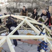 Curso de construccion domo geodesico de madera MIDOMO