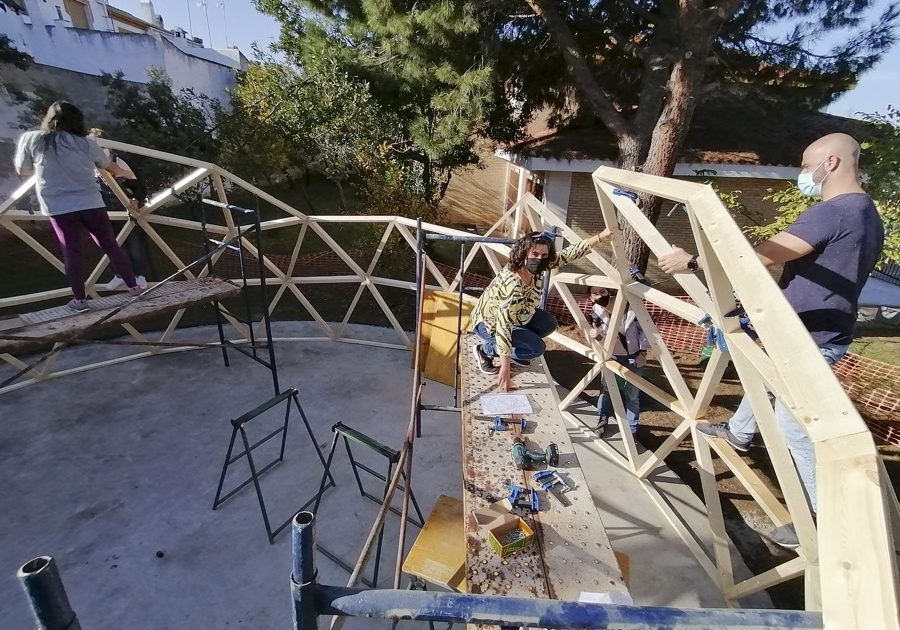 Domo La Carolina20 Curso Construccion domo geodesicos MIDOMO