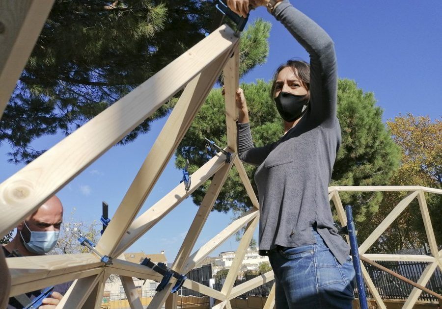 Domo La Carolina21 Curso Construccion domo geodesicos MIDOMO