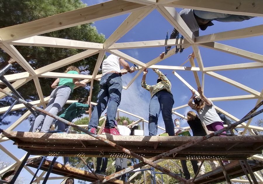 Domo La Carolina29 Curso Construccion domo geodesicos MIDOMO