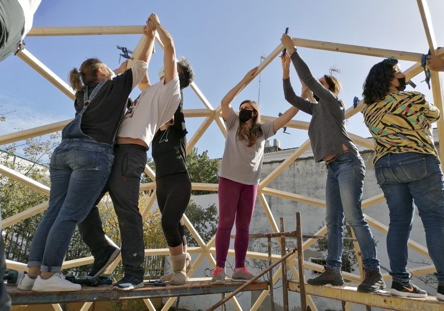Domo La Carolina30 Curso Construccion domo geodesicos MIDOMO