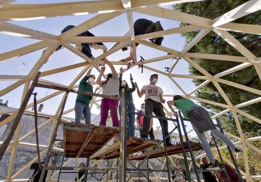 Domo La Carolina34 Curso Construccion domo geodesicos MIDOMO