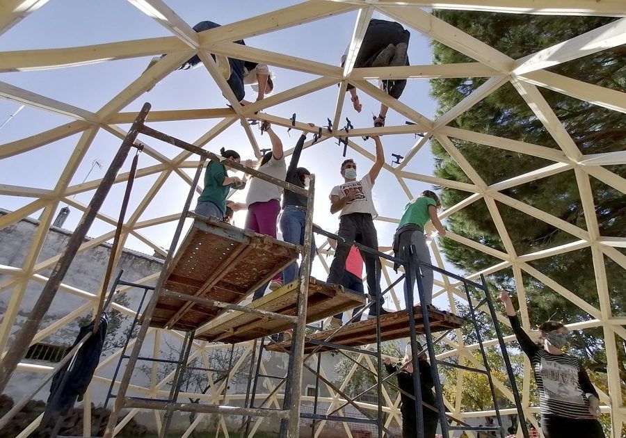 Domo La Carolina35 Curso Construccion domo geodesicos MIDOMO