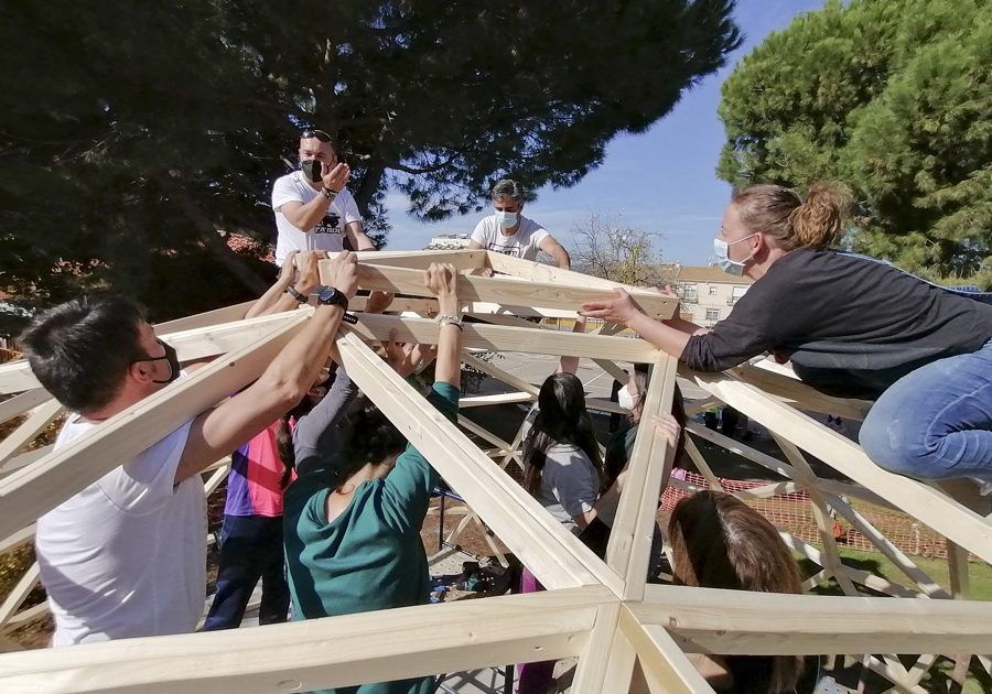 Domo La Carolina39 Curso Construccion domo geodesicos MIDOMO