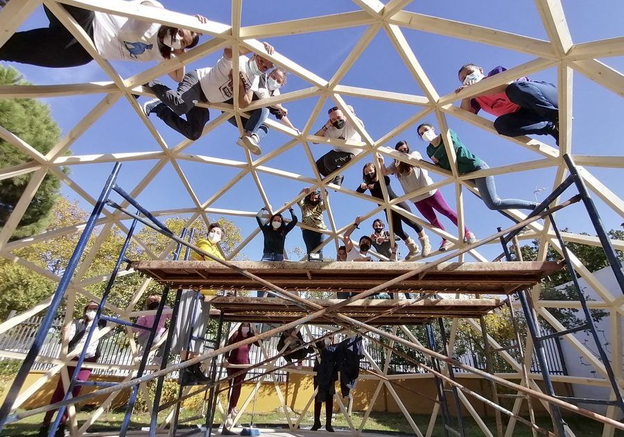 Domo La Carolina43 Curso Construccion domo geodesicos MIDOMO