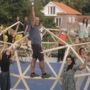 Curso de construccion domo geodesico Vilanova de Gaia