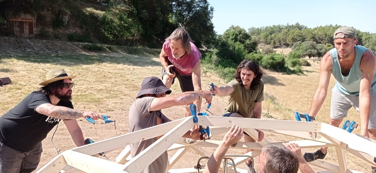 IMG_20220612_104352 Curso de construccion Domo Geodesico en Lladurs