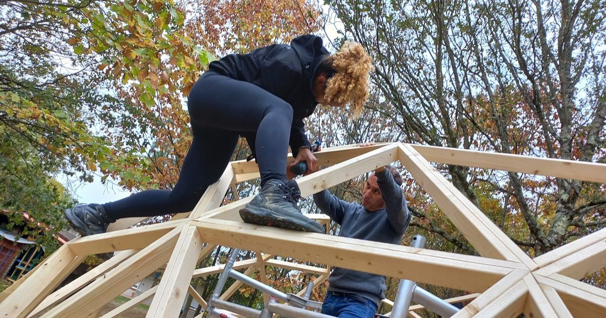 20221030_100846 Curso de Construccion Domo Geodesico Amurrio