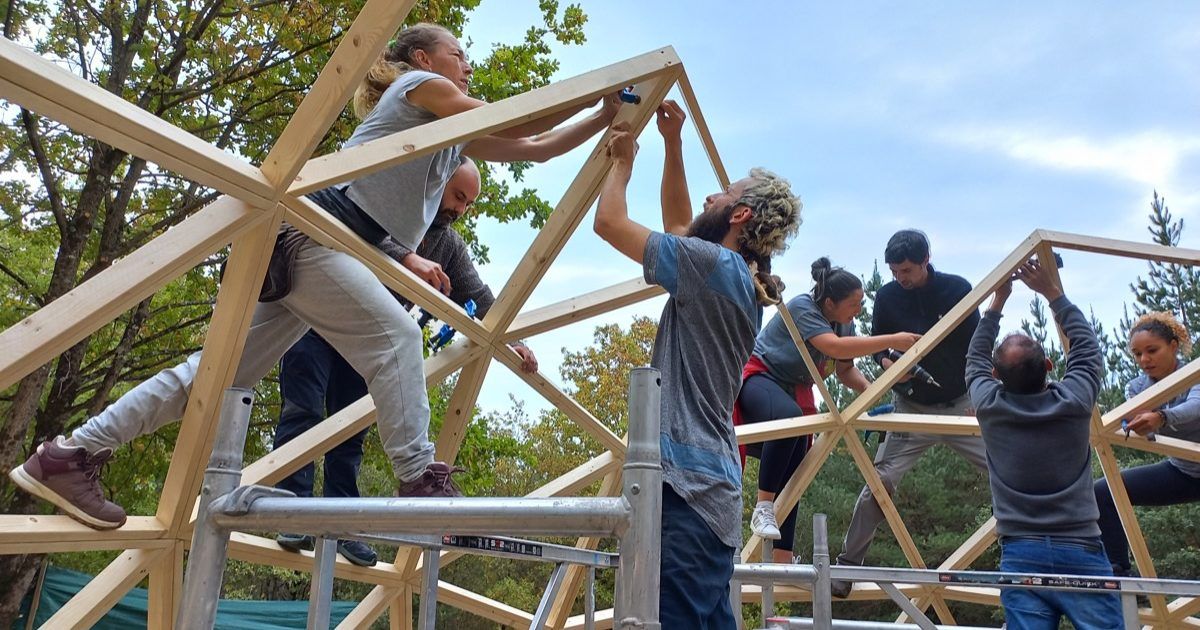 20221030_101836 Curso de Construccion Domo Geodesico Amurrio