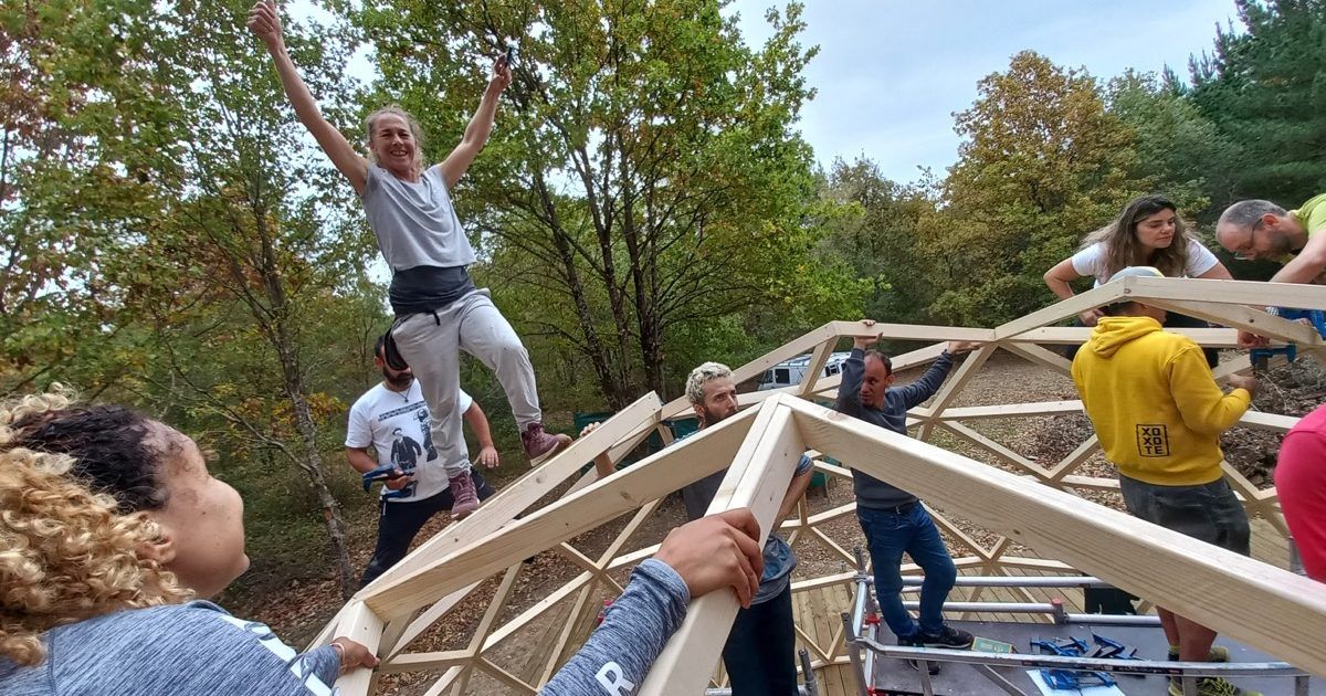 20221030_110807 Curso de Construccion Domo Geodesico Amurrio