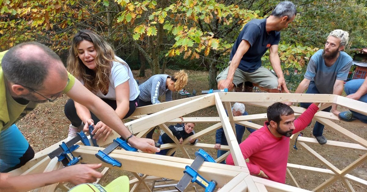 20221030_112754 Curso de Construccion Domo Geodesico Amurrio