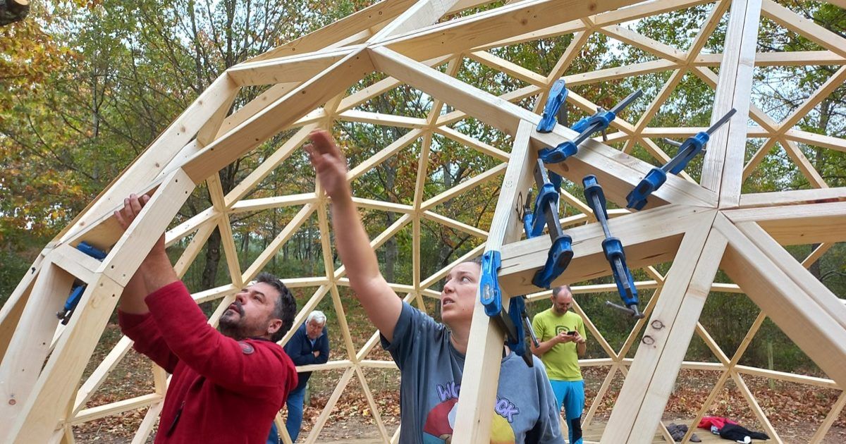 20221030_120449 Curso de Construccion Domo Geodesico Amurrio