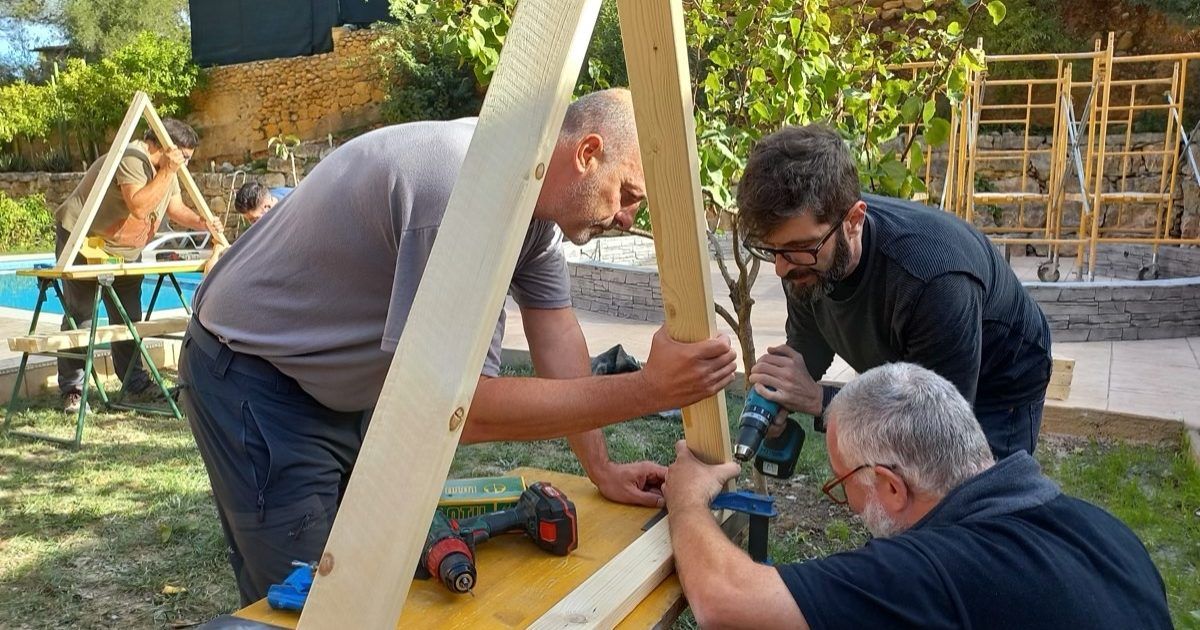 20221126_125416 Curso de Construccion Domo Geodesico Subirats