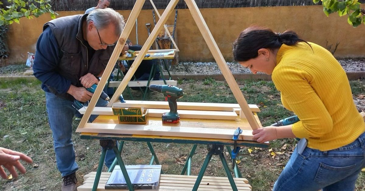 20221126_130937 Curso de Construccion Domo Geodesico Subirats