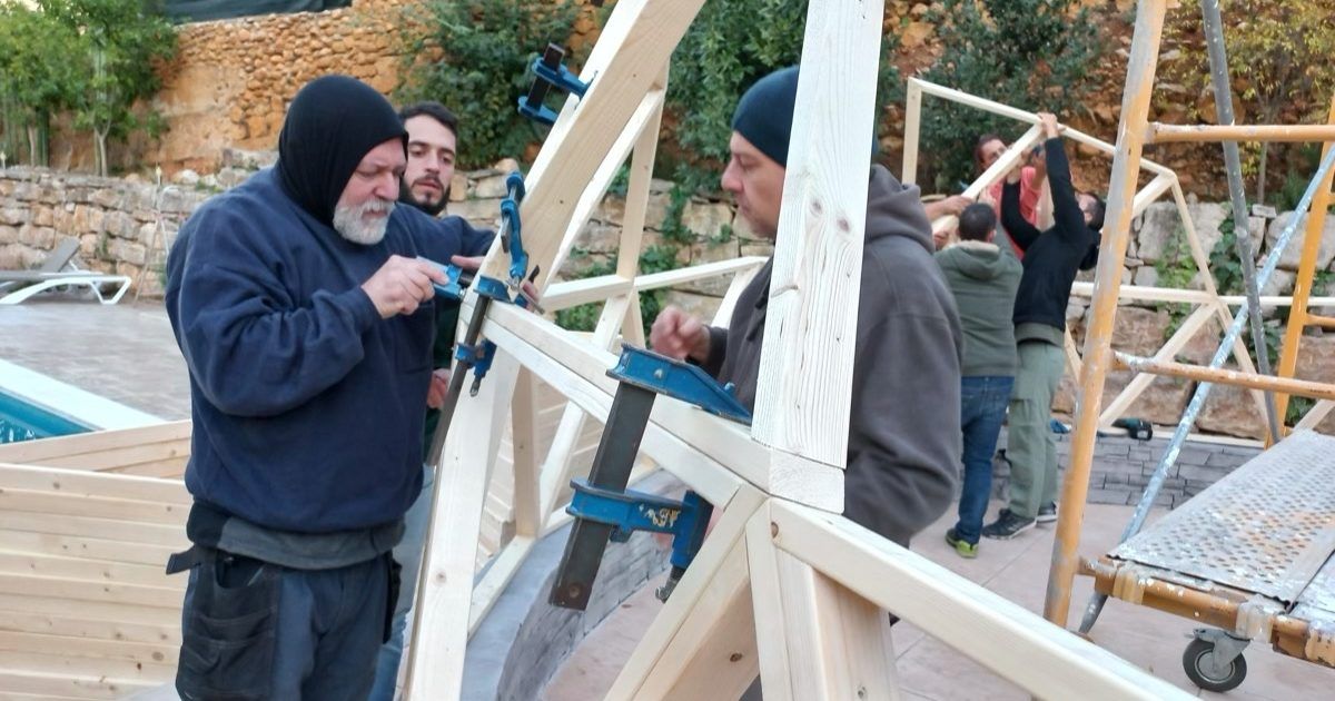 20221126_172022 Curso de Construccion Domo Geodesico Subirats