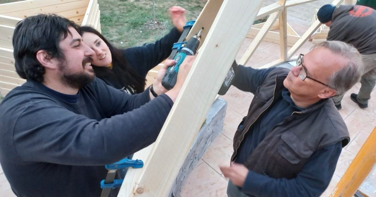 20221126_172117 Curso de Construccion Domo Geodesico Subirats