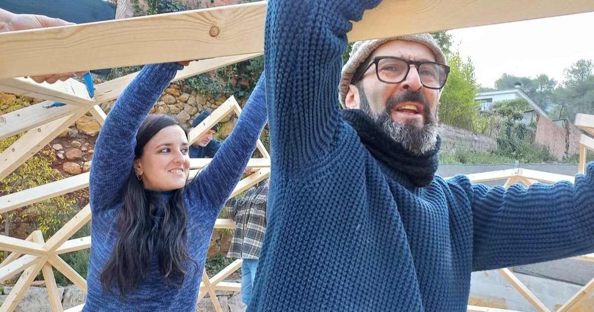 20221127_105643 Curso de Construccion Domo Geodesico Subirats