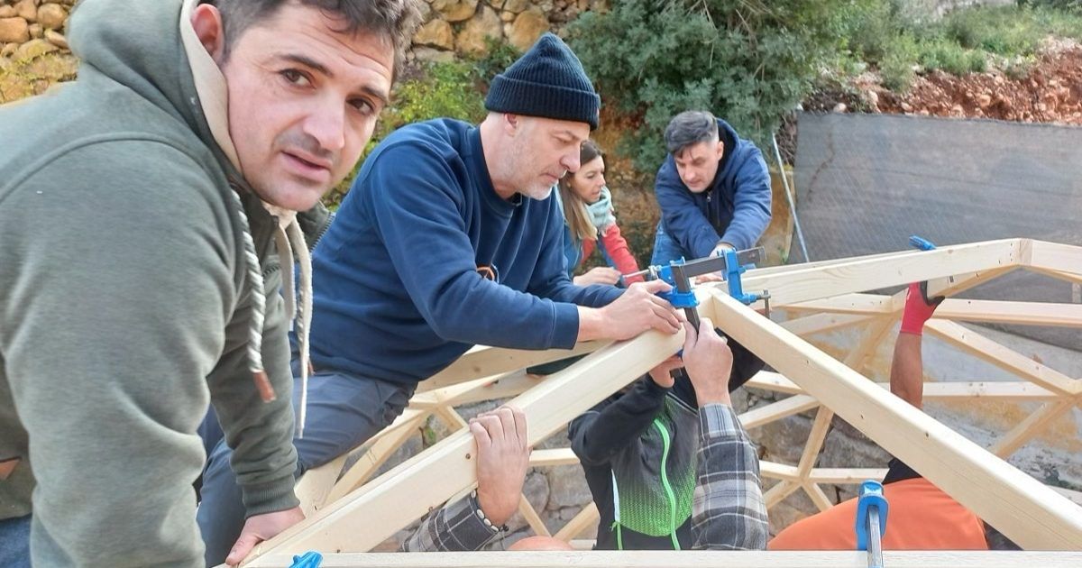 20221127_112115 Curso de Construccion Domo Geodesico Subirats