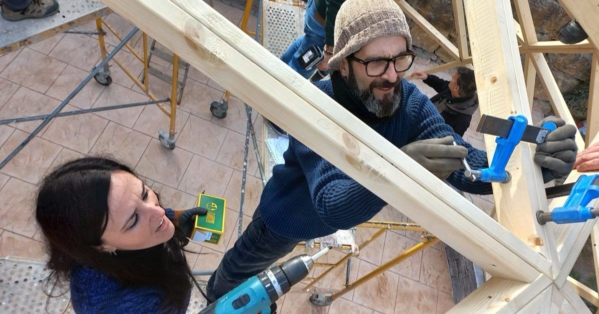 20221127_112154 Curso de Construccion Domo Geodesico Subirats