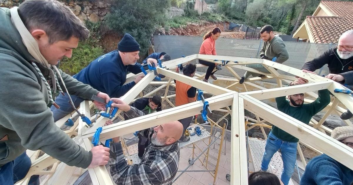 20221127_112212 Curso de Construccion Domo Geodesico Subirats