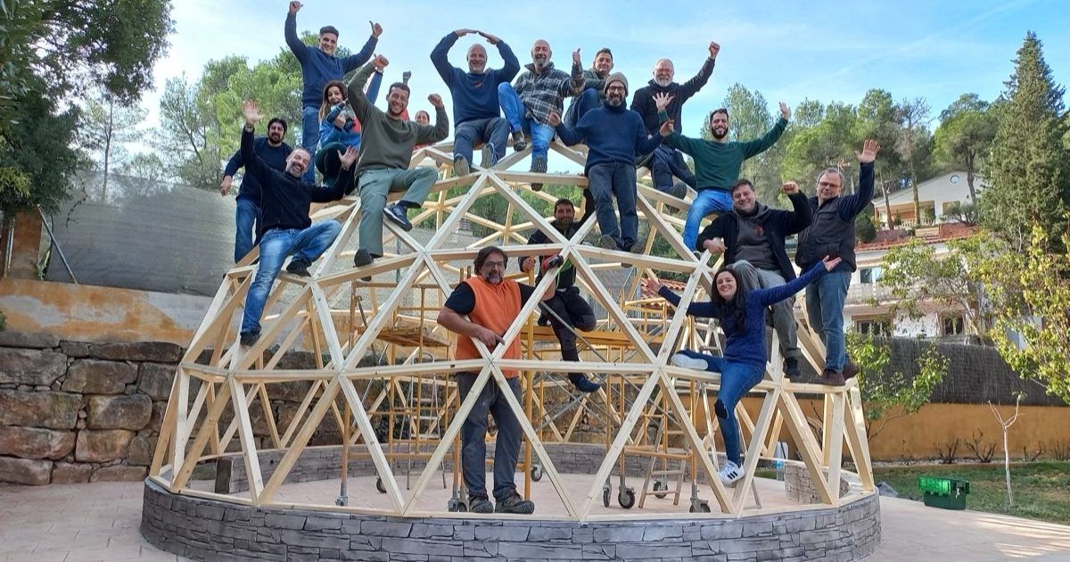 20221127_113054 Curso de Construccion Domo Geodesico