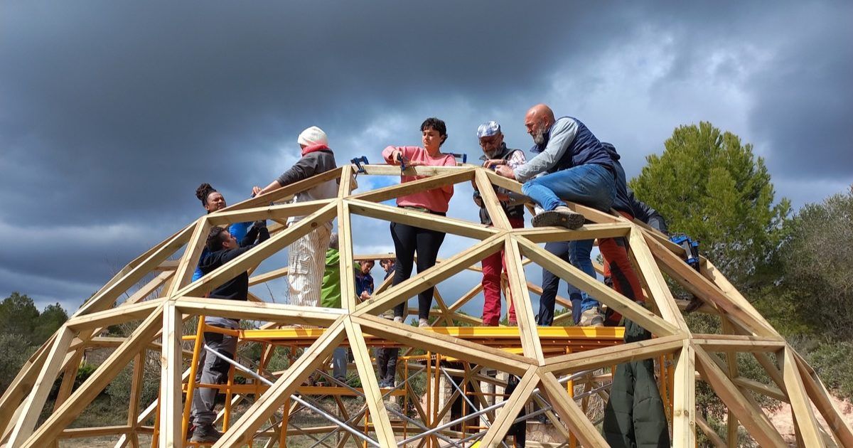 domo igualada40 Curso de Construccion Domos Geodesicos Igualada