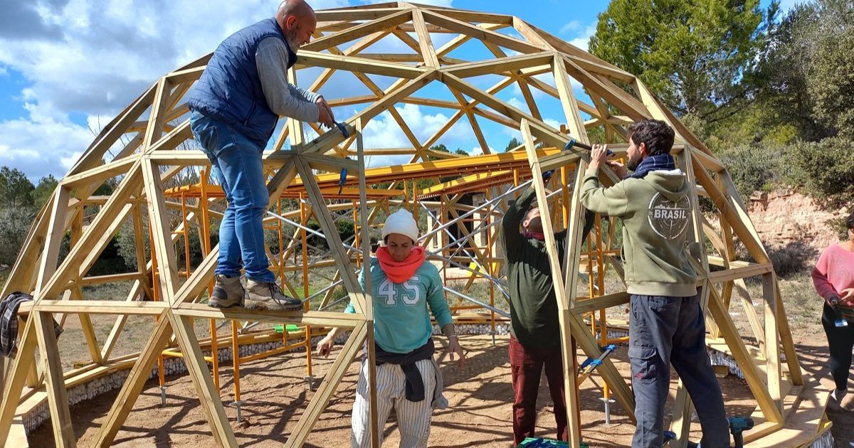 domo igualada50 Curso de Construccion Domos Geodesicos Igualada