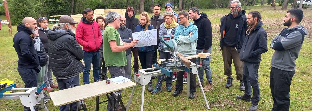 Curso de Construccion de Domo Geodésico en Arenas de San Pedro