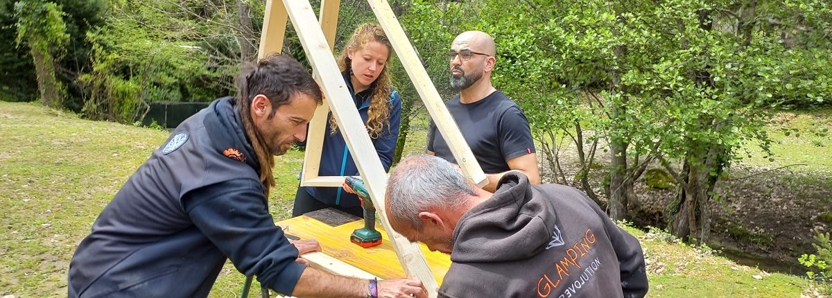 Curso de Construccion de Domo Geodésico en Arenas de San Pedro