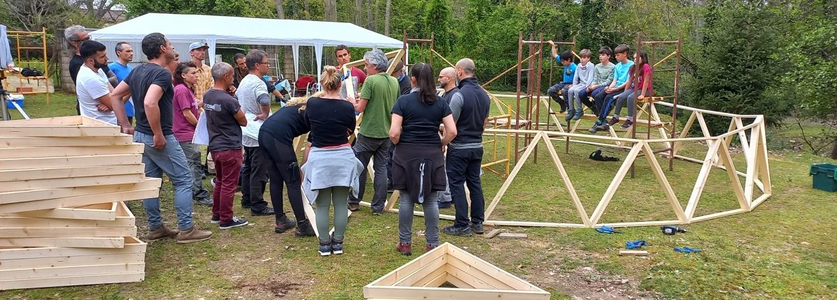 Curso de Construccion de Domo Geodésico en Arenas de San Pedro