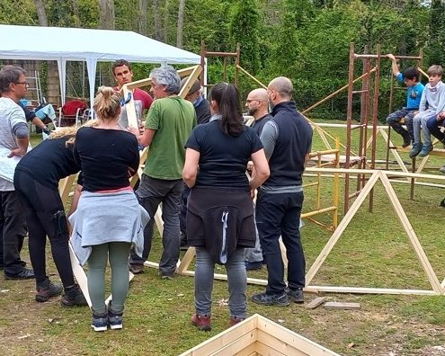 Curso de Construccion de Domo Geodésico en Arenas de San Pedro