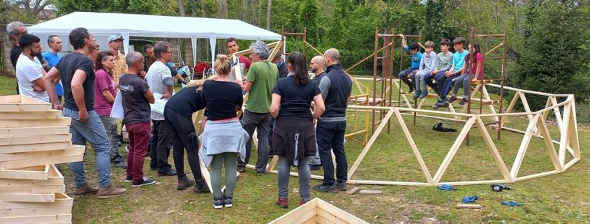 Curso de Construccion de Domo Geodésico en Arenas de San Pedro