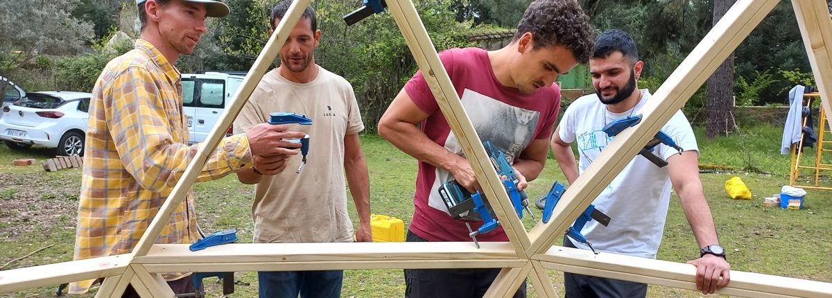 Curso de Construccion de Domo Geodésico en Arenas de San Pedro
