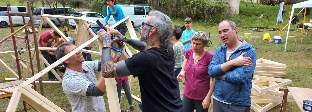 Curso de Construccion de Domo Geodésico en Arenas de San Pedro