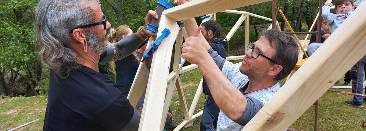 Curso de Construccion de Domo Geodésico en Arenas de San Pedro