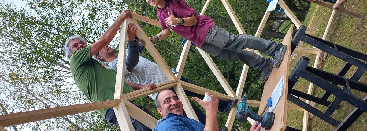 Curso de Construccion de Domo Geodésico en Arenas de San Pedro