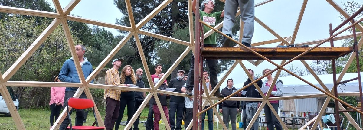 Curso de Construccion de Domo Geodésico en Arenas de San Pedro