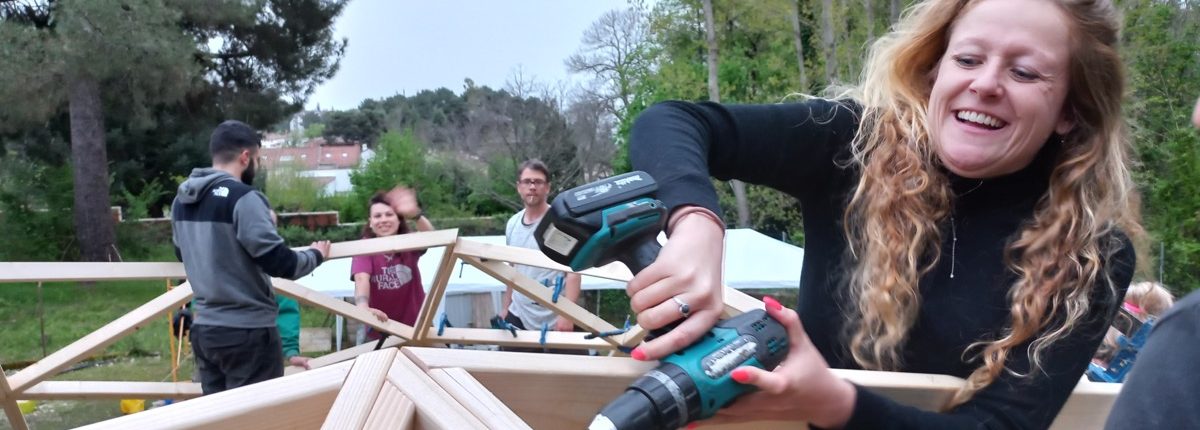 Curso de Construccion de Domo Geodésico en Arenas de San Pedro