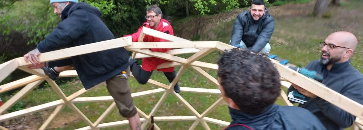 Curso de Construccion de Domo Geodésico en Arenas de San Pedro