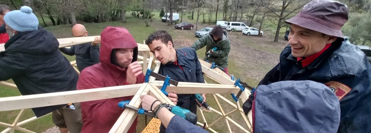 Curso de Construccion de Domo Geodésico en Arenas de San Pedro