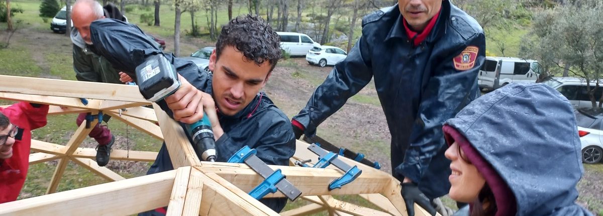 Curso de Construccion de Domo Geodésico en Arenas de San Pedro