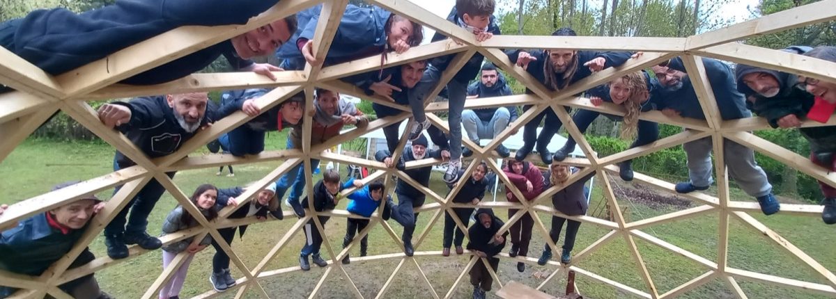 Curso de Construccion de Domo Geodésico en Arenas de San Pedro
