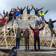 Domo Navabuena, Valladolid54 Curso de Construccion Domo Geodesico en Navabuena