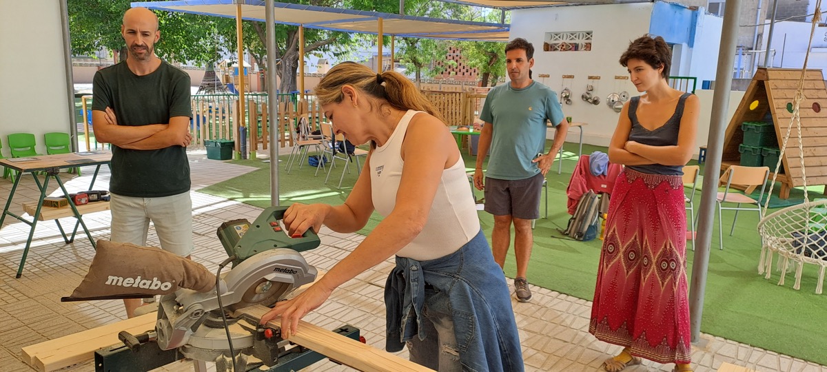 Curso de domo geodesico de madera en Pobla Llarga