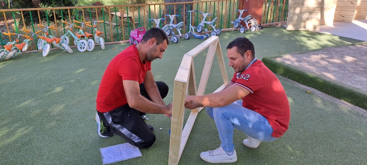 Curso de domo geodesico de madera en Pobla Llarga