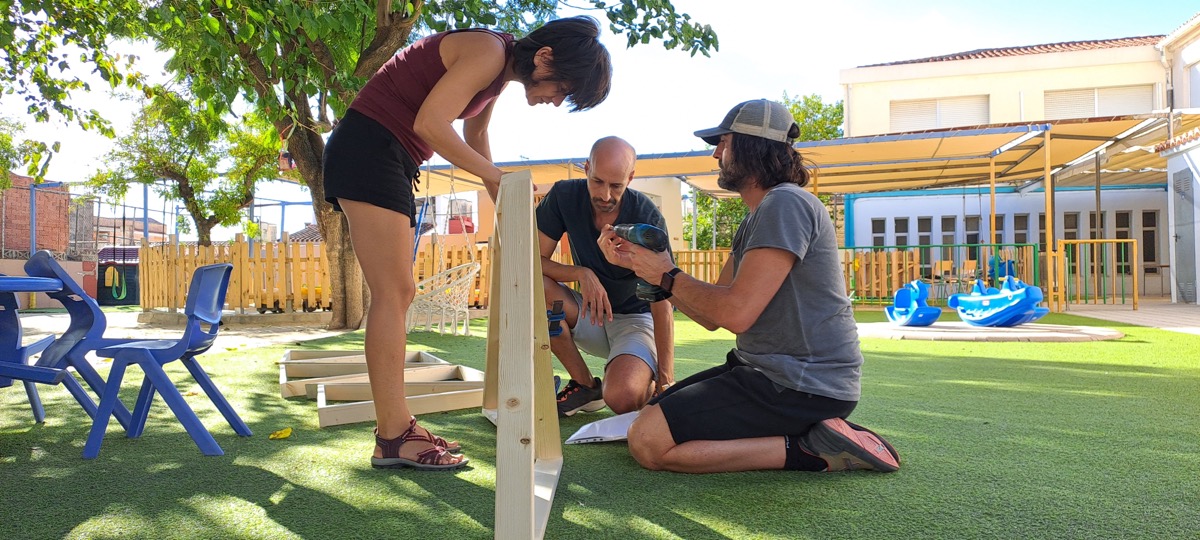 Curso de domo geodesico de madera en Pobla Llarga