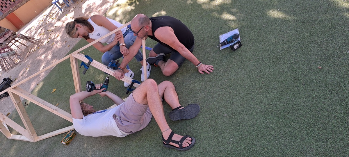 Curso de domo geodesico de madera en Pobla Llarga