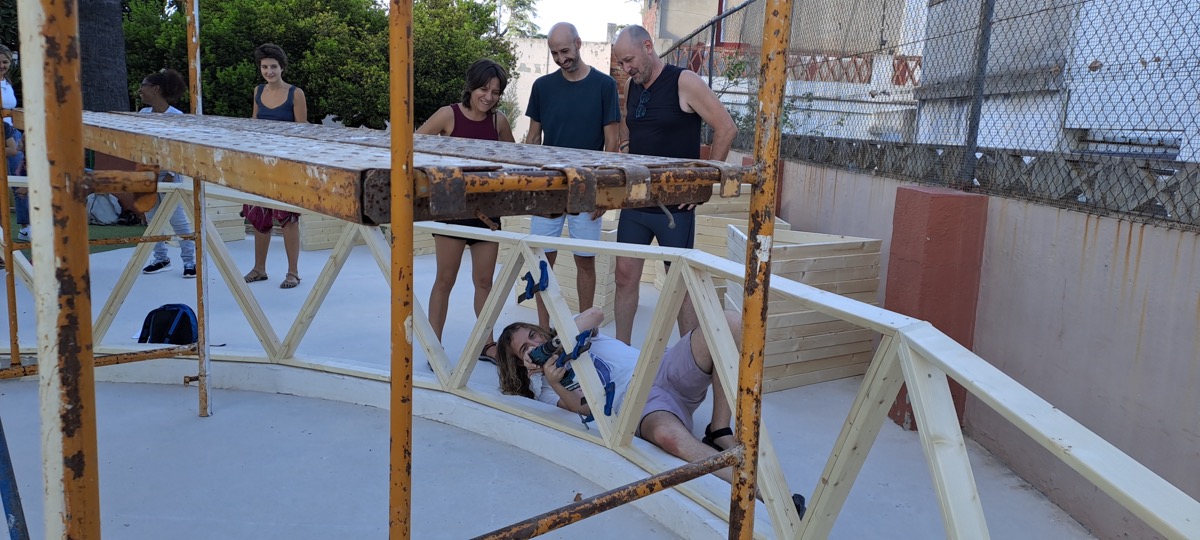 Curso de domo geodesico de madera en Pobla Llarga