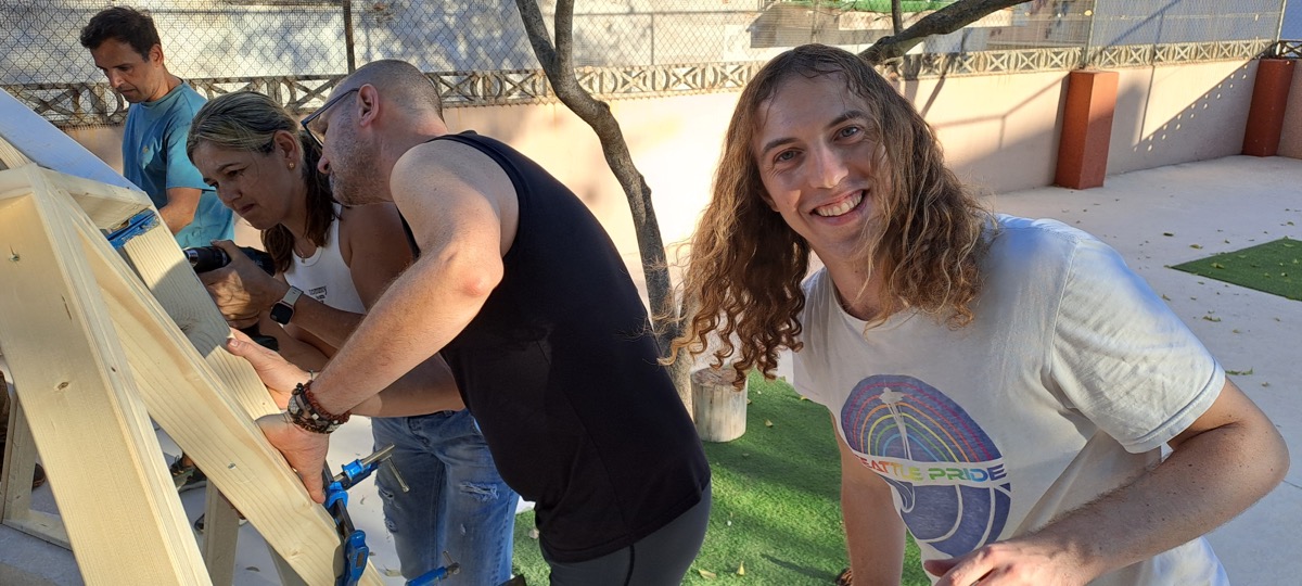 Curso de domo geodesico de madera en Pobla Llarga